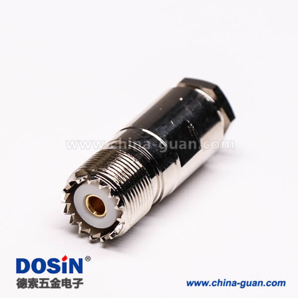 26 uhf同軸連接器UHF-K27直式螺母鎖緊接線