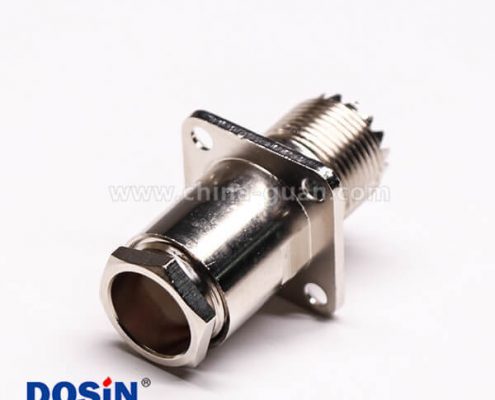 27-1 uhf法蘭連接器母頭直式螺母鎖緊UHF-SL16-KF9