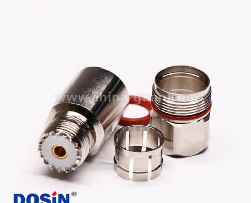 28-3 uhf連接器母頭直式螺母鎖緊UHF-SL16-K1/2