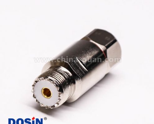 28 uhf連接器母頭直式螺母鎖緊UHF-SL16-K1/2