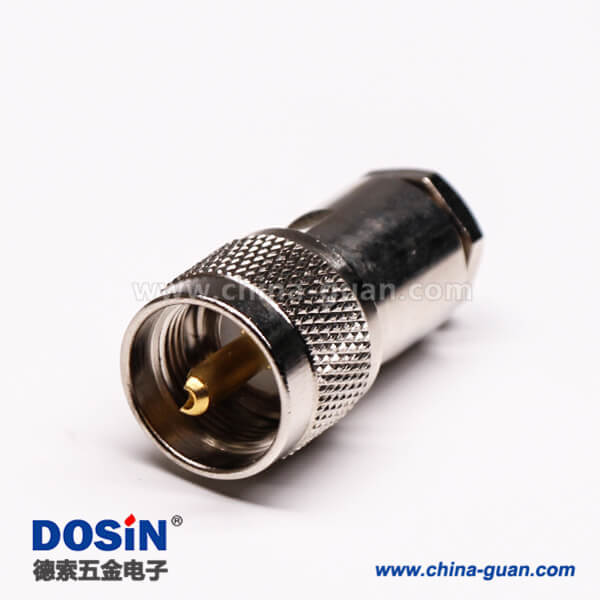 30 uhf公頭直式同軸線纜螺母鎖緊式UHF-J27