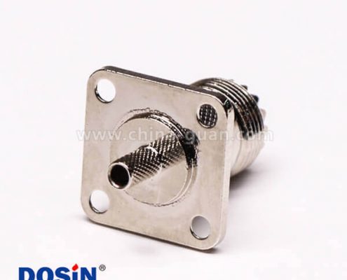 33-1 uhf 射頻接頭直式母頭接板帶四孔法蘭