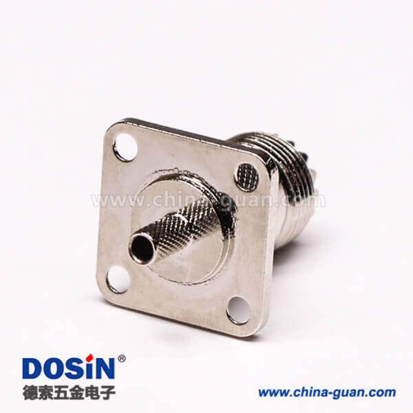 33-1 uhf 射頻接頭直式母頭接板帶四孔法蘭