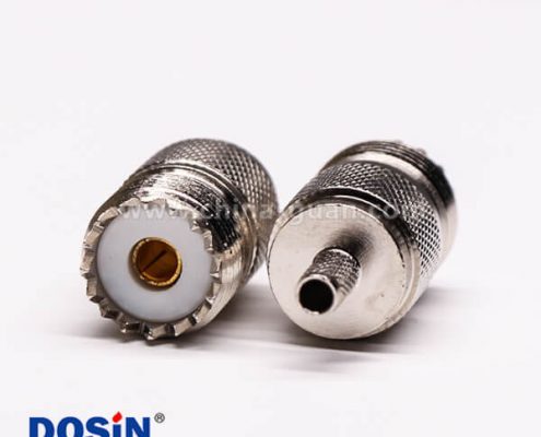 34-4 uhf同軸連接器直式母頭壓接式線端