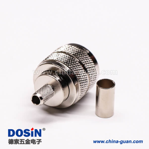 35-1 uhf射頻同軸連接器壓接直式母頭接RG58線