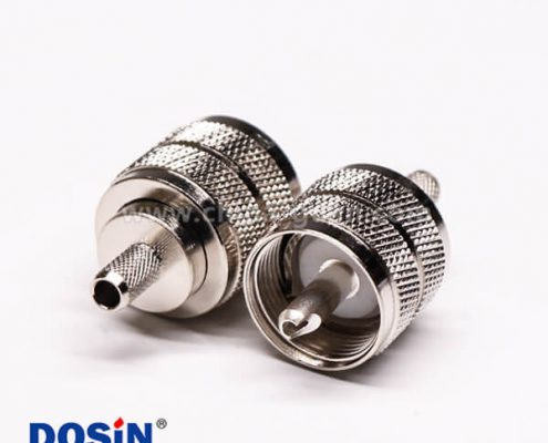 35-2 uhf射頻同軸連接器壓接直式母頭接RG58線