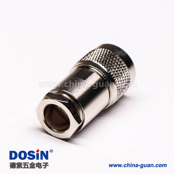 4-1 uhf射頻同軸連接器UHF-SL16-K9公頭螺母鎖緊接線