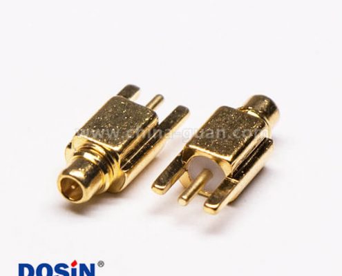 4-3 MMCX插座接PCB板鍍金沉板直式公頭
