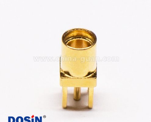 5-2 MMCX接口直式母頭鍍金穿孔接PCB板