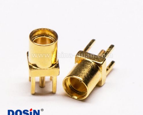 5-3 MMCX接口直式母頭鍍金穿孔接PCB板