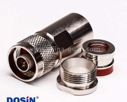 53-2 優質射頻同軸連接器N型直式公頭螺母鎖緊