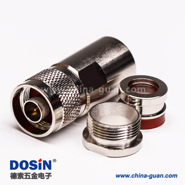 53-2 優質射頻同軸連接器N型直式公頭螺母鎖緊
