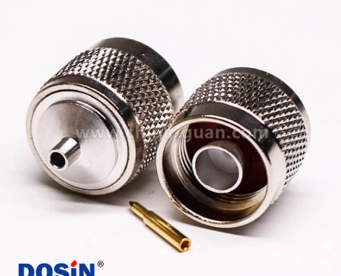 54-3 N型射頻同軸連接器系列直式公頭公針焊接式接線