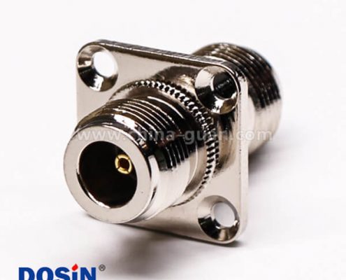 55 N頭法蘭式連接器直式母頭轉接頭四孔法蘭