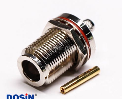 56 防水接頭連接器N型直式母頭穿墻防水壓接