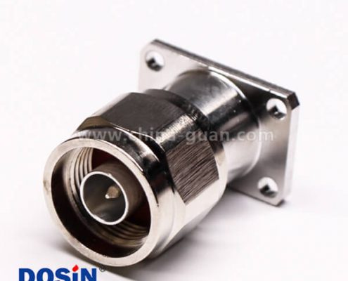 60 n型射頻同軸法蘭連接器公頭帶防水圈
