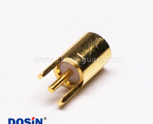 7-1 MMCX插座母頭直式插板射頻連接器鍍金接PCB板