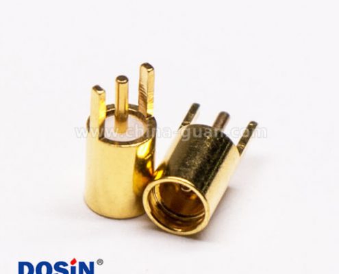 7-3 MMCX插座母頭直式插板射頻連接器鍍金接PCB板