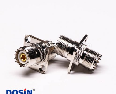 9-3 uhf 射頻接頭法蘭安裝穿墻直式接線母頭UHF-UF1F-KKF