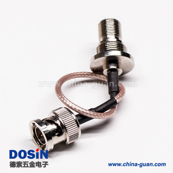 10 F頭轉(zhuǎn)公頭直式180度組裝線材壓接