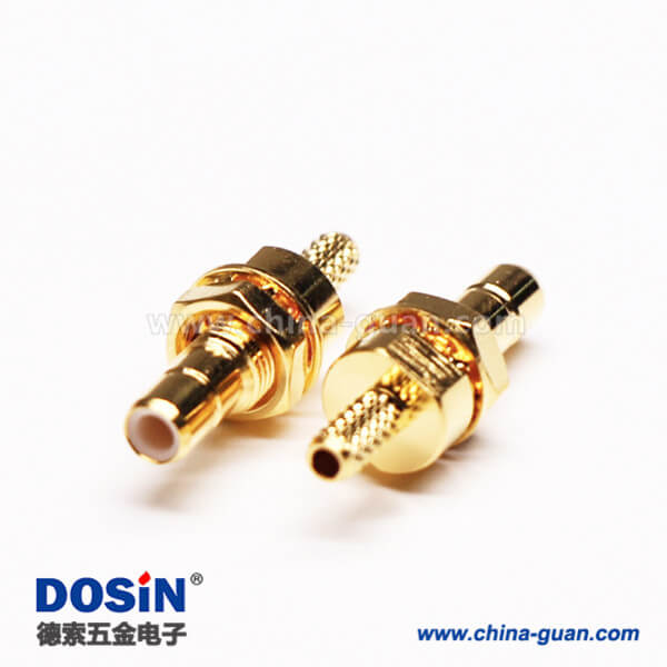 11-3 射頻接口SMB直式母頭穿墻壓接式接線