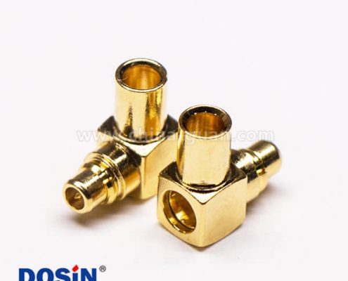 11-3 MMCX90度公座彎式接同軸線鍍金壓接式