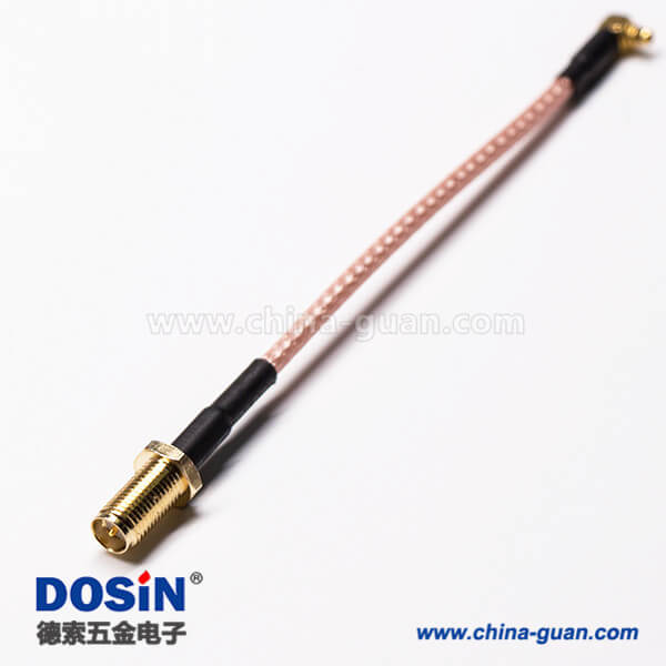 29 RP SMA接口直式母頭轉(zhuǎn)MMCX公頭同軸線纜