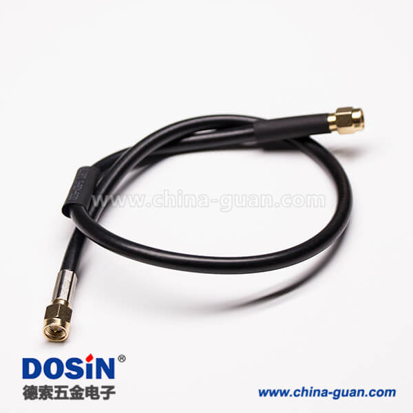 32 同軸線連接180度SMA公頭轉(zhuǎn)SMA公頭組裝線材