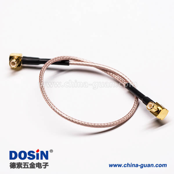 38 同軸線插頭彎式MCX公頭轉彎式MCX公頭壓接
