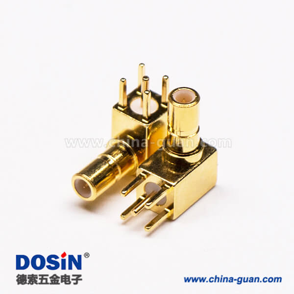 4-3 SSMB母頭連接器RF連接器PCB板端彎插