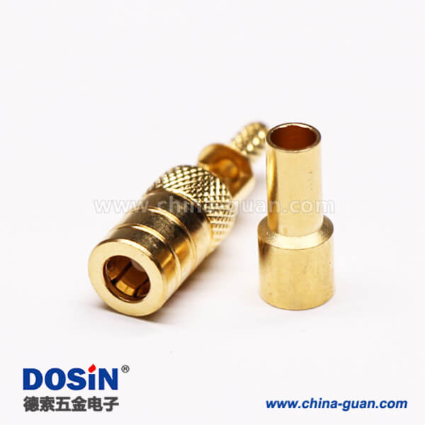 4 SMB公頭接口接線直式180度開天窗壓接式