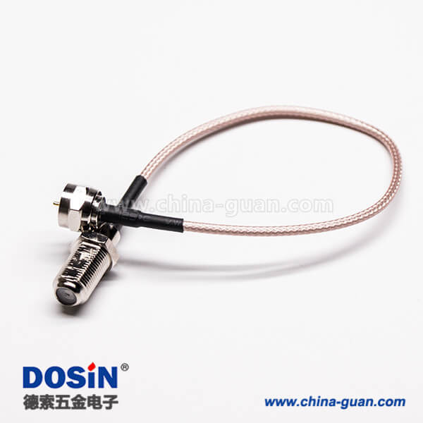 4 F頭同軸線直式180度公頭轉(zhuǎn)母頭接RG179線