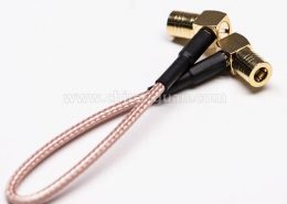 SMB線纜彎式公頭轉SMB公頭90度組裝線材壓接