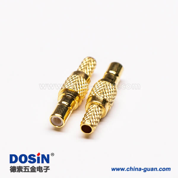 5-3 SSMB直頭連接器母頭RF同軸連接器壓接線纜