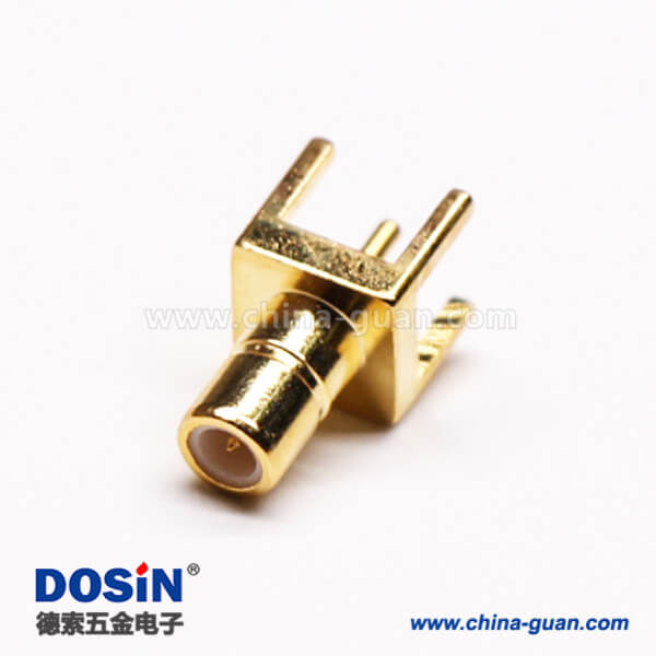 5 SMB射頻同軸連接器插座母頭插穿孔接PCB板