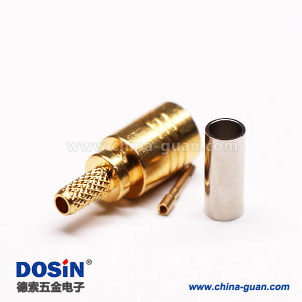 7-1 SMB公頭射頻連接器壓接式接同軸線纜