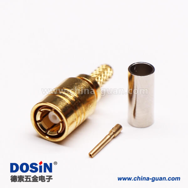 7-2 SMB公頭射頻連接器壓接式接同軸線纜