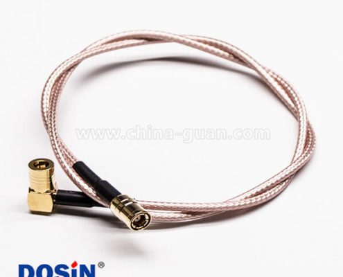 SMB射頻線SMB彎式90度公頭轉SMB直式公頭接RG179線