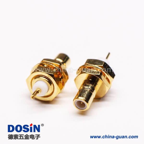 9-2 SMB同軸連接器母頭直式焊接接線