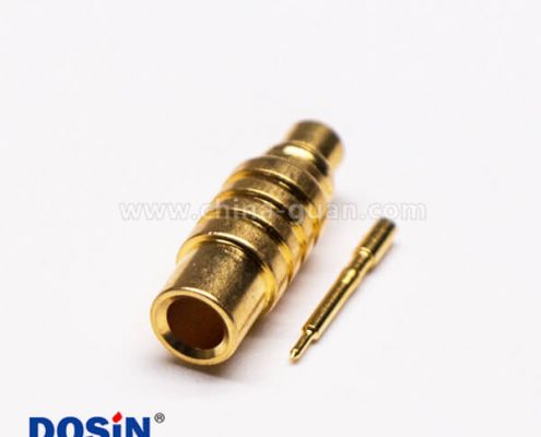 9 MMCX焊接公頭直式接同軸線纜鍍金