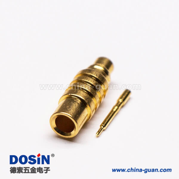 9 MMCX焊接公頭直式接同軸線纜鍍金