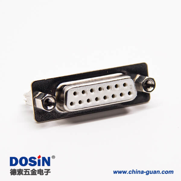 11 D-sub車針15針母頭連接器直式插板接PCB板