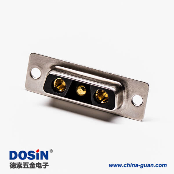 3 D-SUB 3w3焊線式大電流混合型直式母座