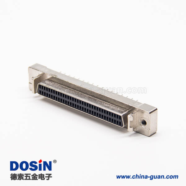 3 scsi68芯連接器直式180度母頭插PCB板