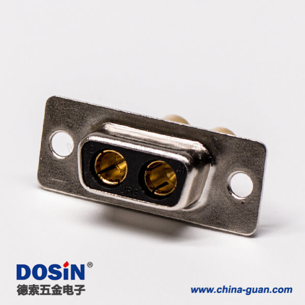 33 d sub焊接式2w2大電流直式光孔鉚合母座接PCB板