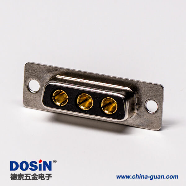 39 大電流連接器 D-SUB 3W3直式光孔鉚合焊接車針母座接線