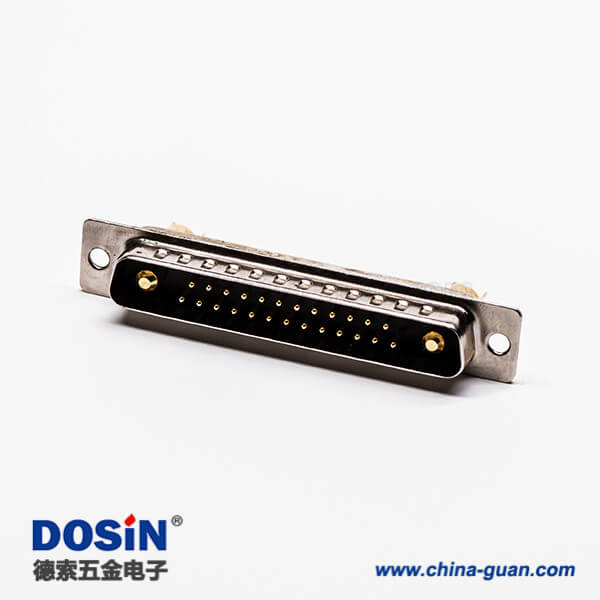 4 大電流D-SUB27w2焊線式光孔鉚合直式混合型母座