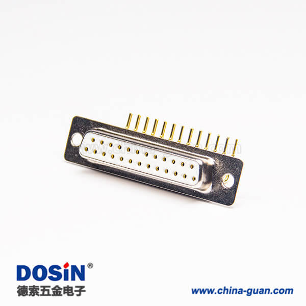 9 原廠直發車針DB連接器25Pin母頭彎式插座接PCB板