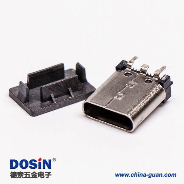 11 type c 直插母座單排直立式SMT插孔接PCB板