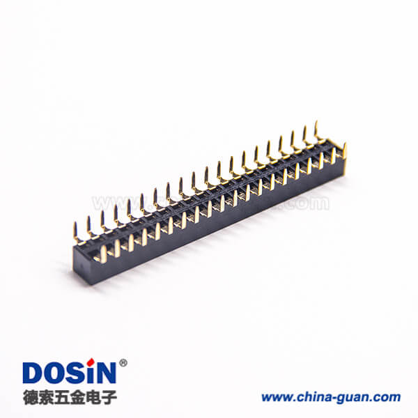 40pin雙排母座 2.54mm間距插板式蜈蚣腳